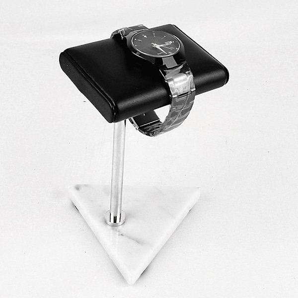 Stabil Marmor & PU Læder Urholder Display Stand til Fremvisning Stil B