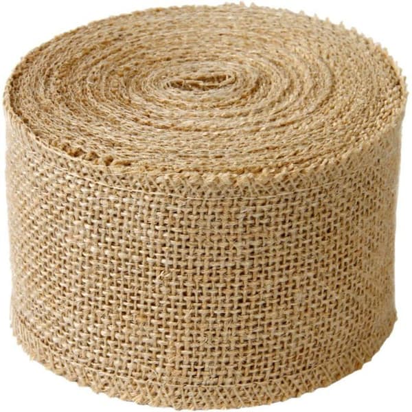 8 cm bredt burlapstoff - rustikk båndrull for DIY-dekorasjon (10M)