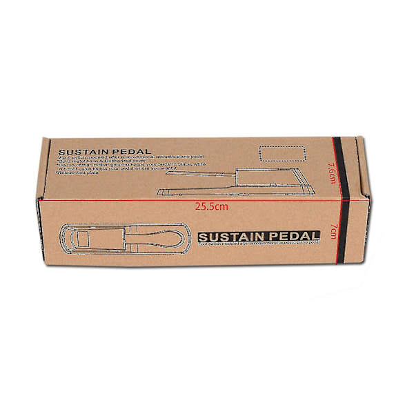 Sustainpedal for Roland Korg elektroniske keyboard, støttepedal for piano Silver