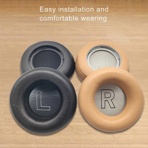 1 Pari kuulokesuojuksia vedenpitävät vaihdettavat hengittävät pehmeät kuuloketyynyt B&O Beoplay HX H7 H9 H9i Gen3 -kuulokkeille Khaki