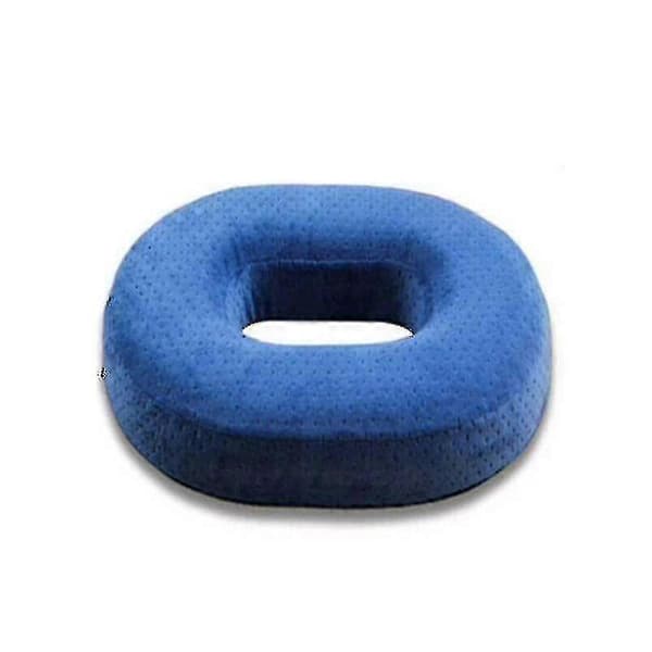 Coccyx Smertelindrende Memory Foam Ring Stol Sæde Pude Blue