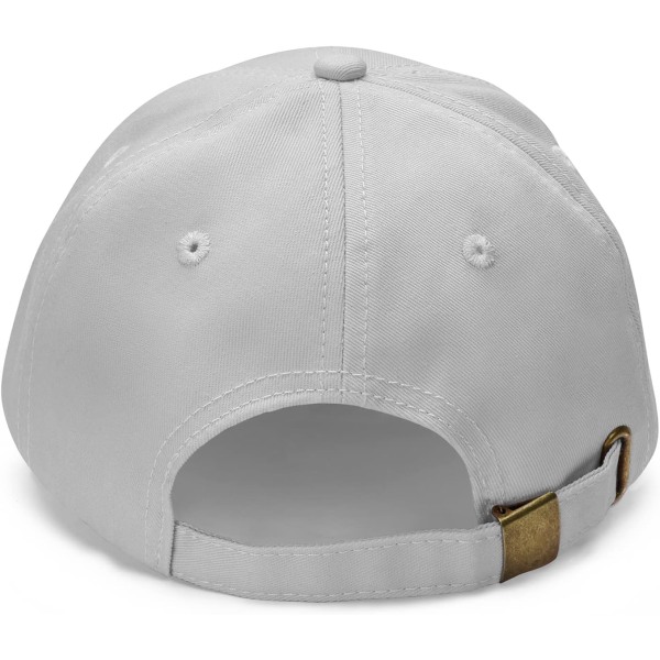 Baseballkasket Casual Unisex 6 Panel Justerbar Bomuld Plain Sports Solhat Grey One Size