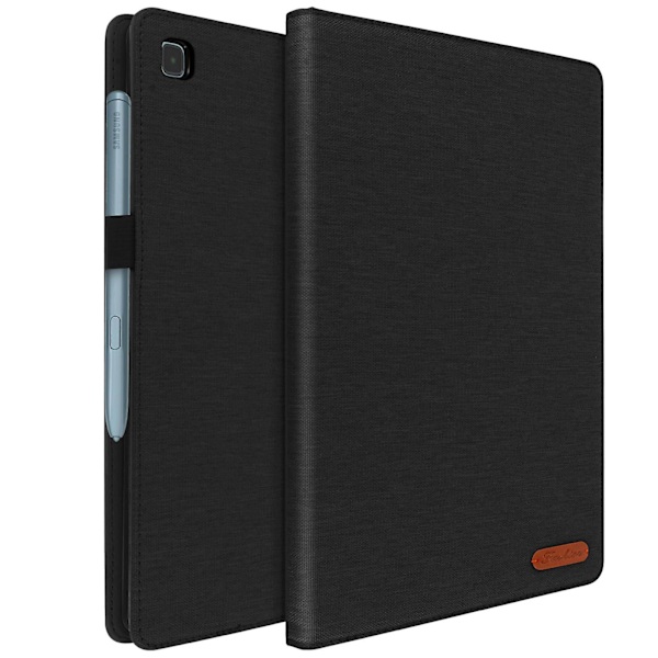Galaxy Tab S6 Lite Lompakkokotelo Jalustatoiminnolla - Musta