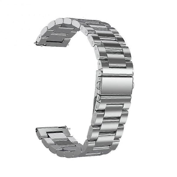 Snabbfäste Rostfritt Stål Metallarmband Universellt 22 mm Klockarmband Smart Klocka black