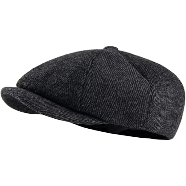 Newsboy Cap Peaky Baker Flat Caps til Mænd og Kvinder Grey