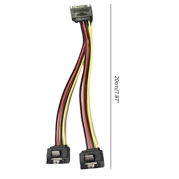 PC Server Computer Harddisk 15 Pin Sata 1 Han til 2 Hun Splitter Strømkabel