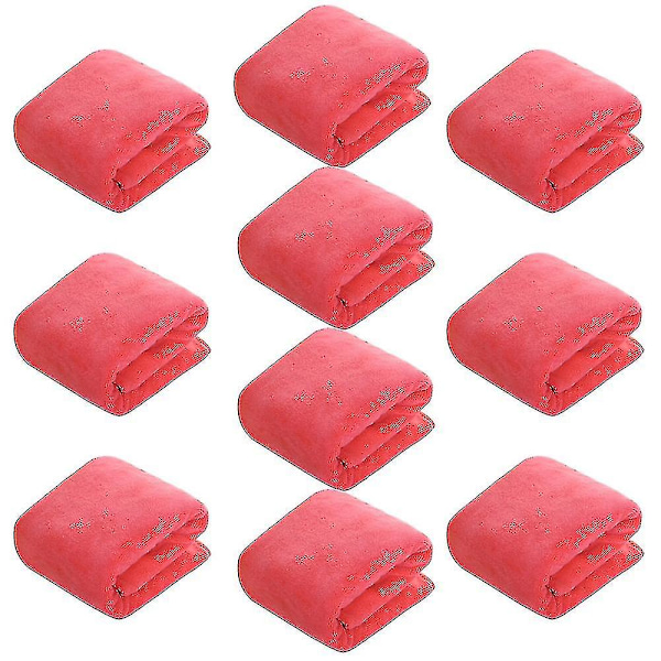 Salonkihiuspyyhkeet 10 kpl - Nopeasti kuivuva pyyhe hiuksille, käsille, kasvoille kotona, salongissa, kylpylässä, parturissa Xixi rose red