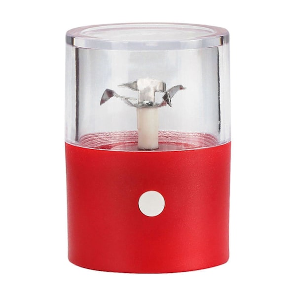 Elektrisk Kvarn Mini Kryddkvarn USB Uppladdningsbar Torr Örtkvarn Lätt att Bära för Kök Hem Red