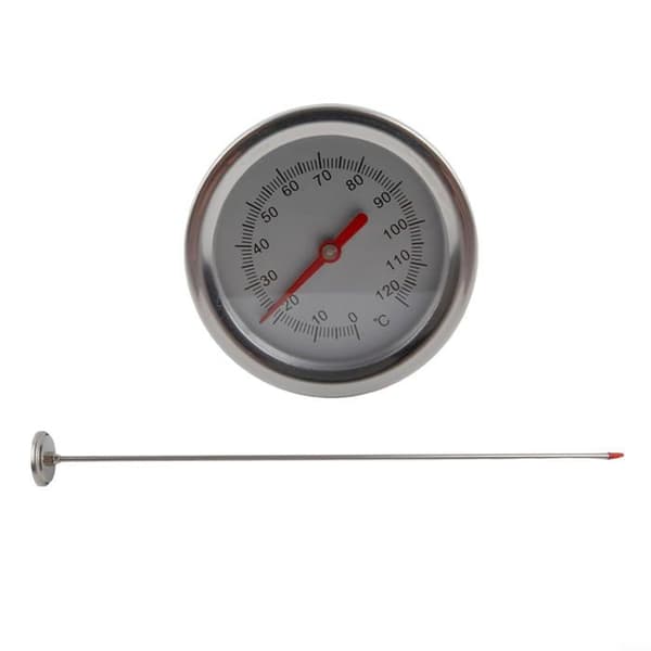 Komposttermometer med 50 cm sonde – Jordtermometer i rustfrit stål til havekompostering, (-10 °C til 100 °C)