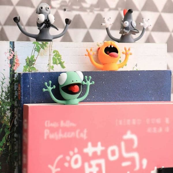 3D Stereo Tecknad Härlig Djurbokmärke för Studenter Barn Stor Present (Katt)-