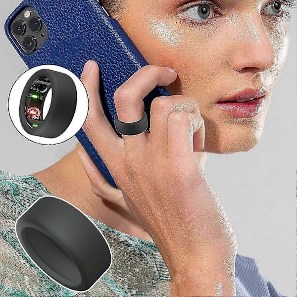 Silikon Ringskydd för Oura Ring Gen 3 Arbete Anti-Fall Anti-Slip Ut Elastiskt Skydd S/M Universal Storlek Lätt att Använda Smart Ring Elastisk Ärm Rose Gold M