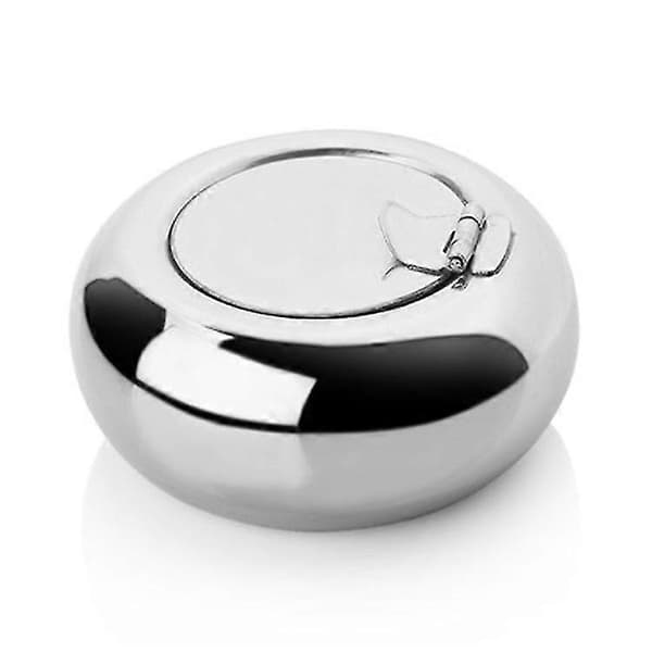 Askebeger, Nyhet Rustfritt Stål Moderne Bordaskebeger Med Lokk 1 stk-sølv