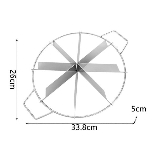 Kakedeler Marker Bakeverktøy Pai- og Kakemarkør Lik Pizza Slicer 8 Slice