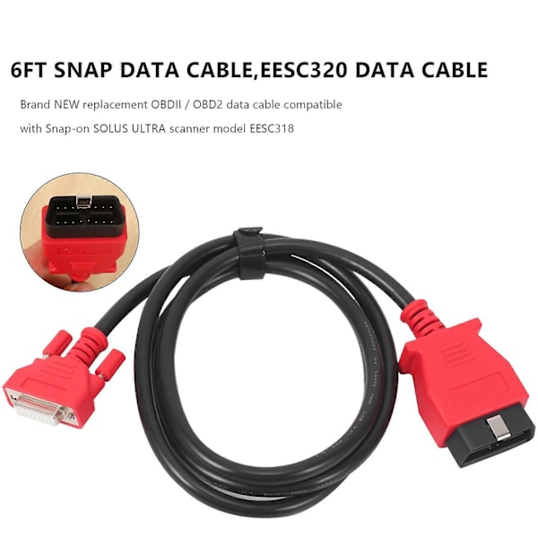Bil 6FT Snap on Scanner DA-4 OBDII OBD2 Datakabel for EDGE EESC320