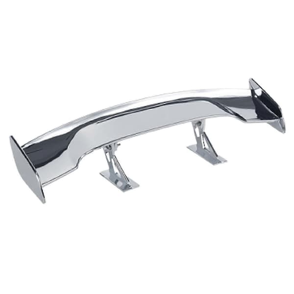 Universal Bil Bakre Vinge Racing Spoiler Lättviktig Abs Bakre Vinge För Biltillbehör Zekai Electroplated Silver