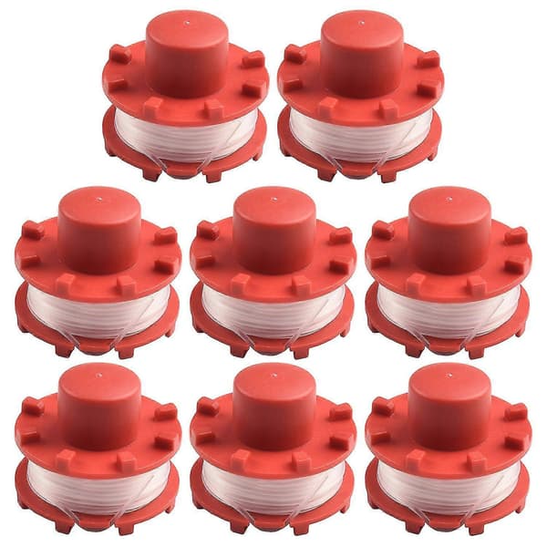 10 stk. 3405096 Spole til Einhell plæneklipper, erstatning for græstrimmer, trådspole DCQW Multicolor 8pcs
