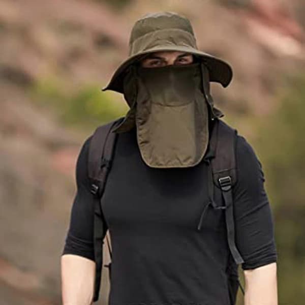 Sommer Solcreme Solhat til Mænd og Kvinder Army green