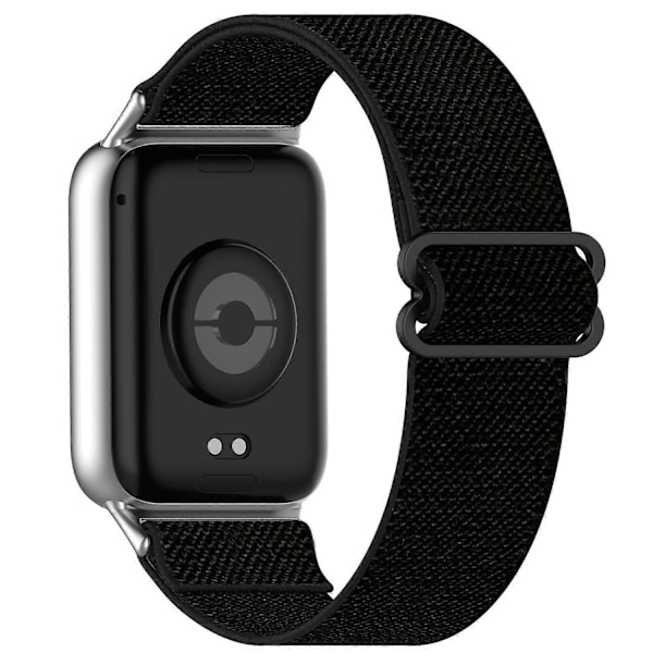 Smart Klockarmband för Xiaomi Redmi Watch 5 4 Xiaomi Smart Band 9 Pro 8 Pro Nylon Elastisk Flätad Rem Multicolor Black