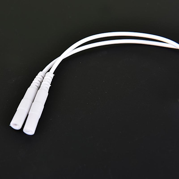 2 stk. 2,0 mm Øresmerte Lindring Clip Tens Elektrode Ledningskabel