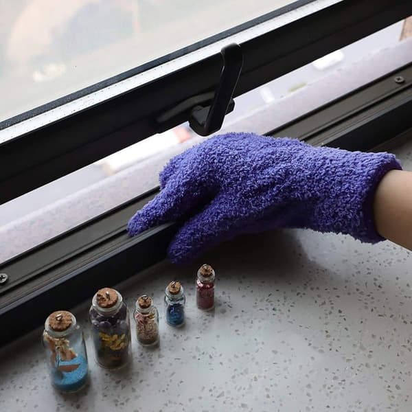 Mikrofiber støvhandsker - 2 par - Velegnet til aftørring af biler, vask af bakspejle, persienner