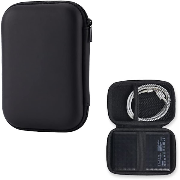 Kova kotelo kannettavalle ulkoiselle SSD-levylle, suojaava matkasäilytyslaukku, kovalevykotelo HDD-kotelo 2,5\" levyille