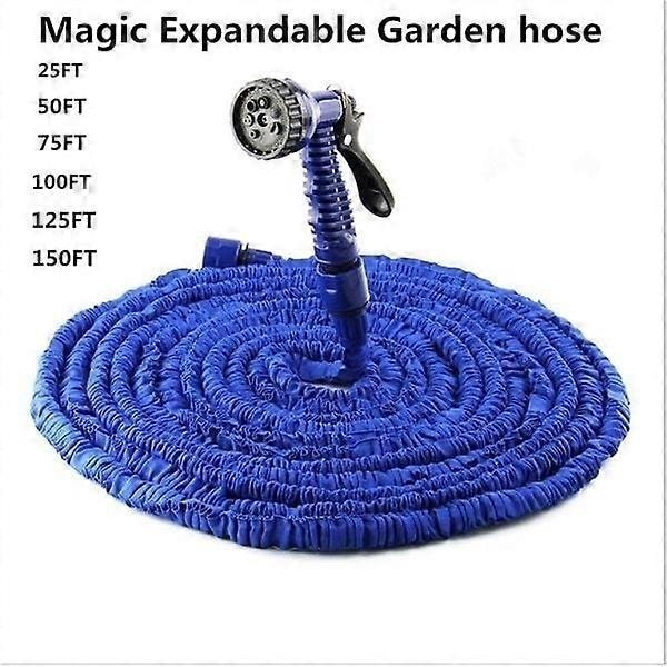 25FT-150FT Magisk Fleksibel Hageslange blue 100 ft