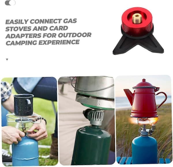 Gassbeholderkonverterhode for campingadapter messing gasspåfyllingsadapter