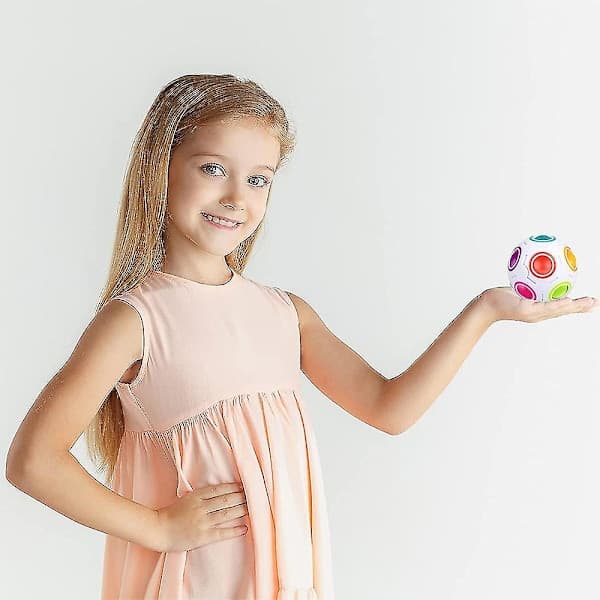 2 kpl Magic Rainbow Balls Magic Cube palapallossa Hehkuväri Match Puzzle Cube Aivoharjoittelu