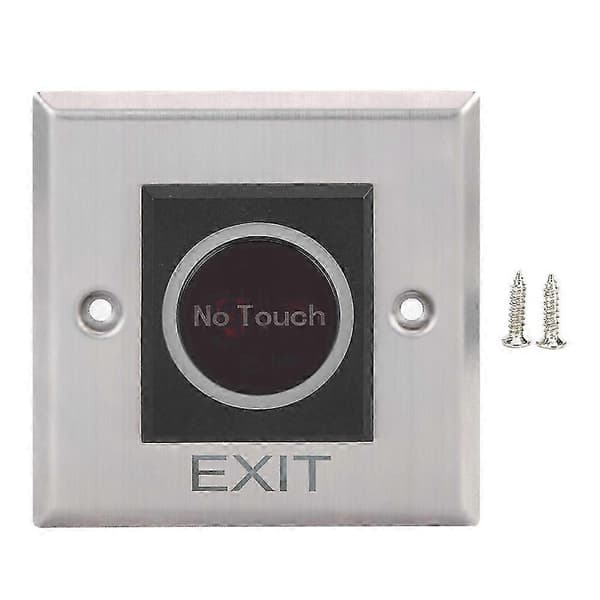 Infraröd Sensor Switch Beröringsfritt Åtkomstkontrollsystem Bakgrundsbelyst Knapp DC12V