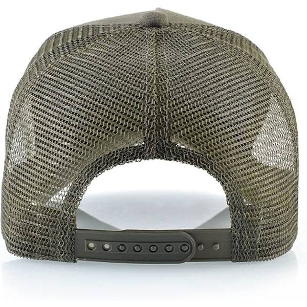 5 Panel Baseball Caps, Mesh Caps, Justerbar Snapback, Mesh Ensfarvet Unisex Ejercito verde