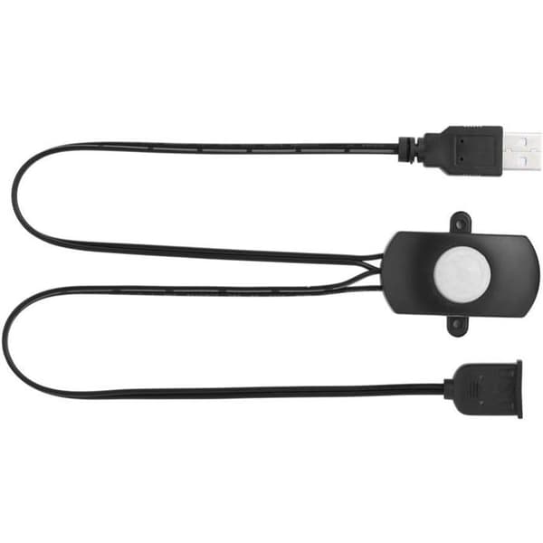 Mini PIR bevegelsessensorbryter, ideell for DIY LED-belysning, USB-grensesnitt