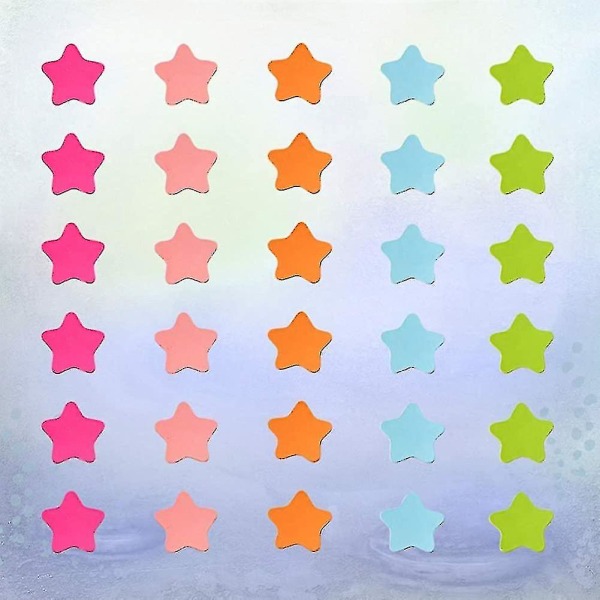Farvede Stjerne Køleskabsmagneter. Stars Magnetic Sticker Blackboard (100 stk)