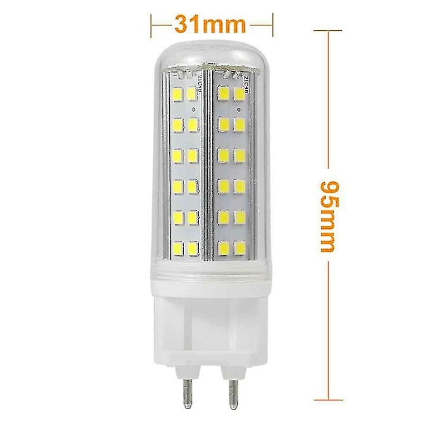 LED G12 LED Kornpære 10W, Erstatning for CDM-T, 85-265V, Klar Deksel-C5