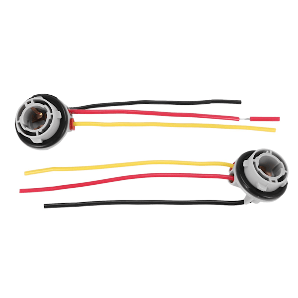 2 st 1157 Bay15D Lamphållare Glödlampor P21/5W Adapter Sockel Kontakt Plast Biltillbehör För Broms