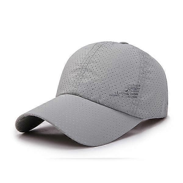 Modeaccessoarer Unisex Baseball Mesh Keps Sommarkeps Broderad Baseballkeps light grey
