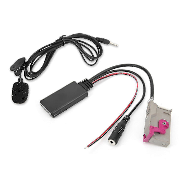 Bluetooth 5.0 Aux Kabel Adapter med Mikrofon Erstatning for A3 A4 A6 A8 Tt R8 Rns-e Hovedenhet