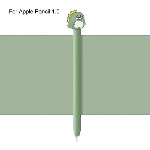 Kawaii Søte Myke Silikon Etuier for Apple Pencil 1 2 Gen Etui Nettbrett Touch Penn Stylus Deksel Anti-fall for Apples Pencil 1st/2nd 1st Case Dinosaur
