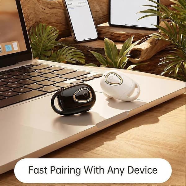 Mini enkeltørepropp - Rask smart sammenkobling Komfortabel passform Pendlerklar White 1set
