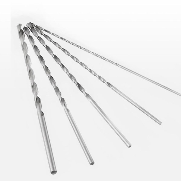 5 kpl Extra pitkää 150 mm HSS-kierrettä 2 mm 3 mm 3,5 mm 4 mm 5 mm Suora puu- ja metalliporanterä Dril