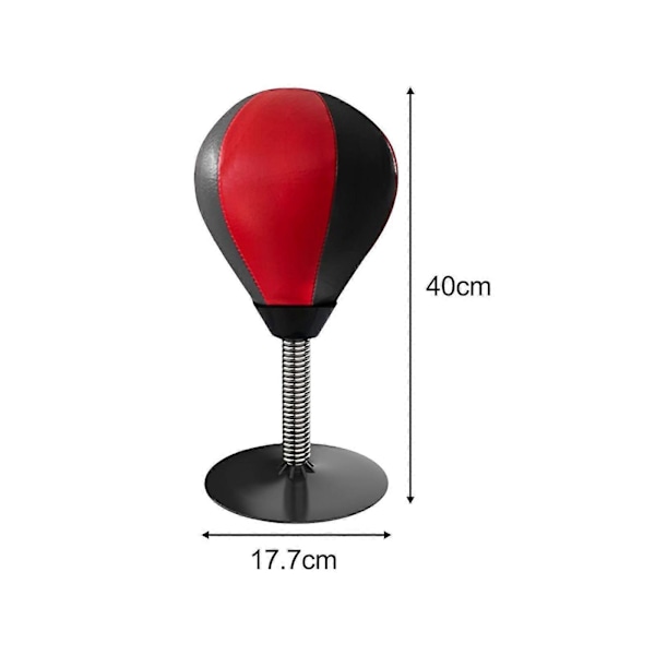 Speed Ball Desktop Punching Bag Boksning Muay Thai Punch Ball Boksebold Red Black Red Glove