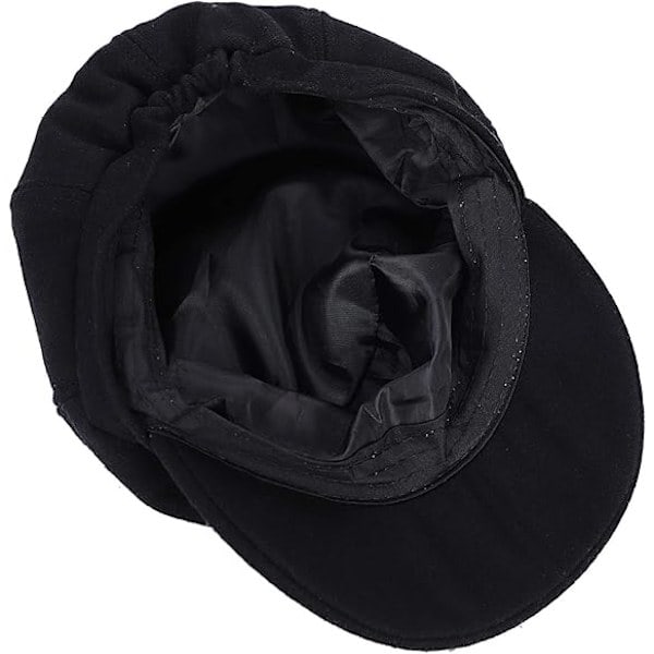 Sort Baker Boy Cap til Kvinder Piger Berets Franske Beanies Huer Varm Uld Newsboy Cap Dame Klassisk Skygge C