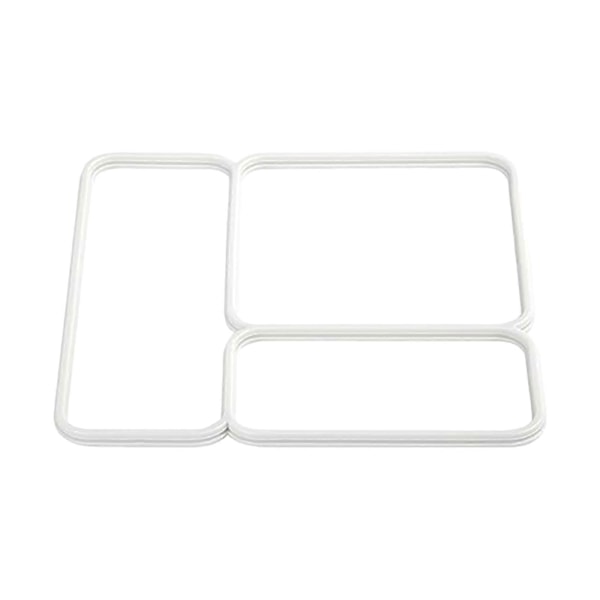 1/2 st Lock Tätningspackning för OmieBox Exakt Passform Ersättningsdel för Barns Bento Lunchlåda Isolerad Matbehållare Locktätningar White 1pc