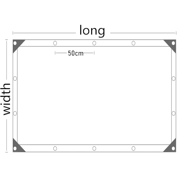 Patio Solsejl Baldakin, Havemarkise, Blomster, Planter, Drivhuse, Lader, Hundehuse, UV-bestandig Skyggenet. 2x2m