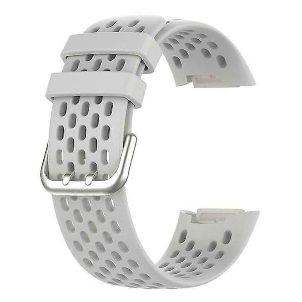Blød Silikone Sports Udskiftningsurrem med Åndbare Huller til Fitbit Charge 6/5 Multicolor Style F