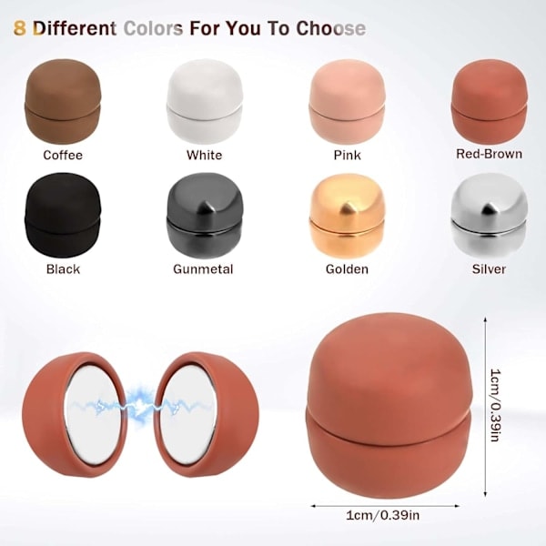 Pcs Hijab Magnetiska Stift, Mångsidiga Starka Hijab Stift Färgglada Hijab Magneter Pinless Brosch Liten Magnetisk Sjal Spänne