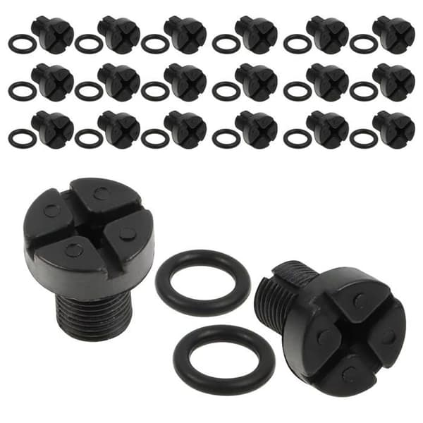 Pakke med 20 nylonudluftningsskruer 17×16mm - Kølevæskebeholder Radiator E30/E36/E39/E46 + pakning