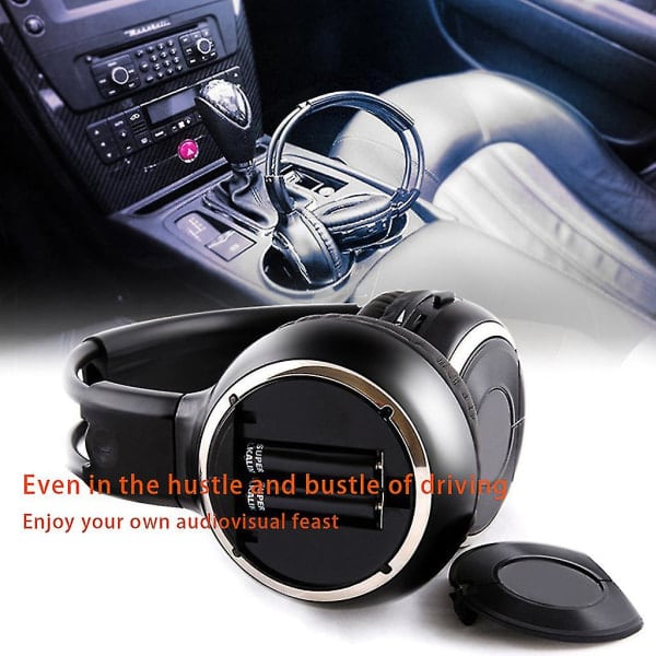 IR 3D Stereo Surround -kuulokkeet pehmeillä muistivaahtomuovikorvatyynyillä PC-ohjaimille
