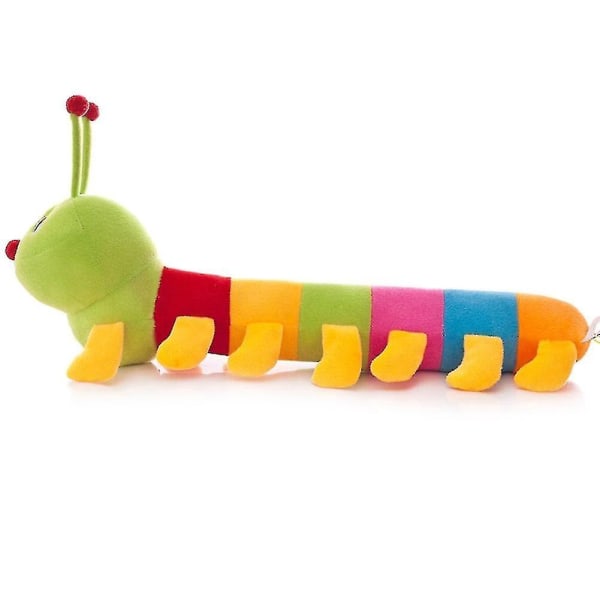 50/80/100cm Flerfarvet Blød Bomuld Målerorm Caterpillar Legetøj Børn Børn Dukke Fødselsdag Gave 100cm