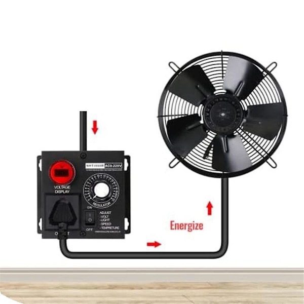 AC-motorhastighetsregulator 120V, variabel hastighetsregulator Fläkthastighetsregulator, Motor Variabel Volta
