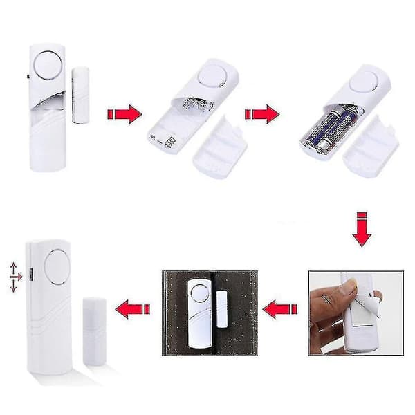 Säkerhetsdörr Fönster Inbrottslarmsystem - Magnetisk sensor(,)